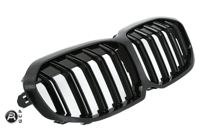 GRIGLIA DOPPIA STRISCIA ADATTO PER BMW SERIE 1 F40 F41 NERO LUCIDO
