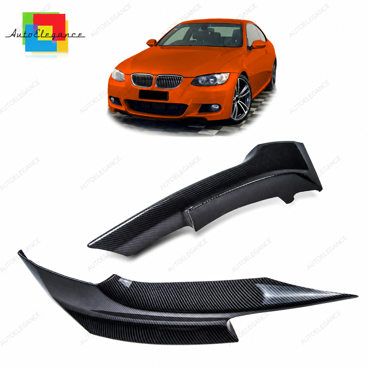 👉SPOILER ANTERIORE LOOK CARBONIO, adatto per BMW Serie 3 E92 E93 2006-2010👈