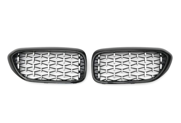 ✨GRIGLIA RADIATORE DIAMOND BLACK PER BMW SERIE 5 G30 G31 ✨