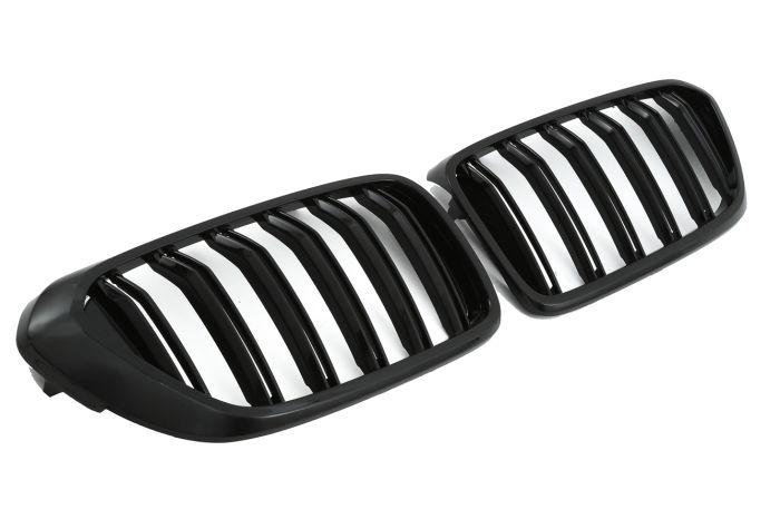 ✨GRIGLIA SPORT GRILL DOPPIA STAFFA NERO LUCIDO PER BMW SERIE 6 G32✨