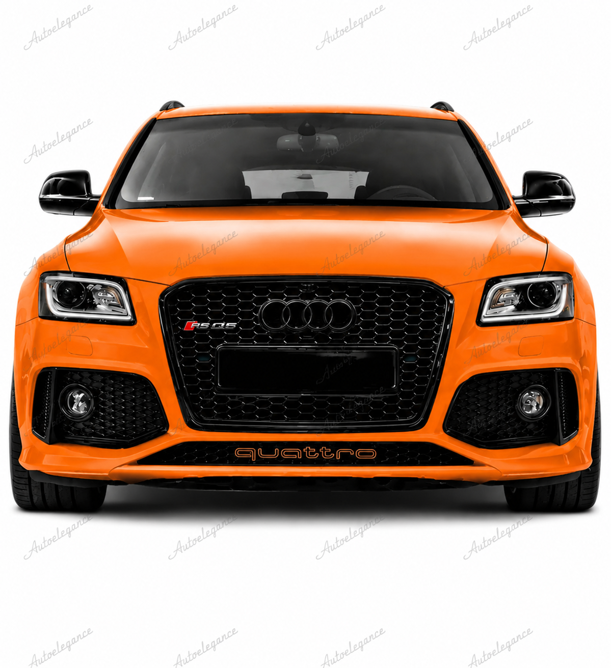 🔥ART.0592 GRIGLIA ADATTO PER AUDI Q5 8R 2012-2016 LOOK RSQ5 NERO LUCIDO🔥