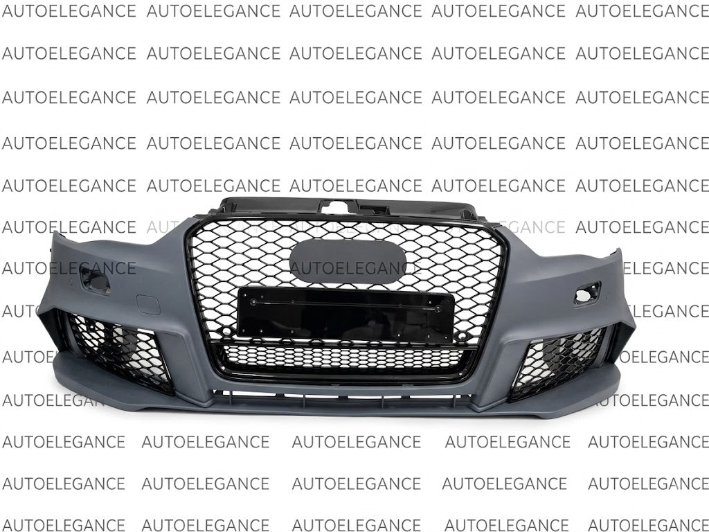 💫ART.0812 PARAURTI ANTERIORE PER AUDI A3 8V 2012-2016 LOOK RS3 + GRIGLIA💫