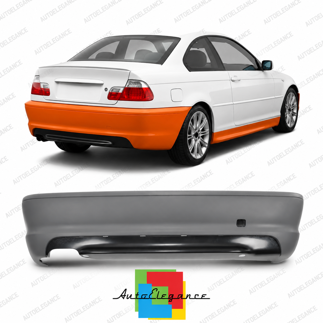 👉Paraurti Posteriore M-Tech con Diffusore per BMW E46 Coupé/Cabrio 99-06👈