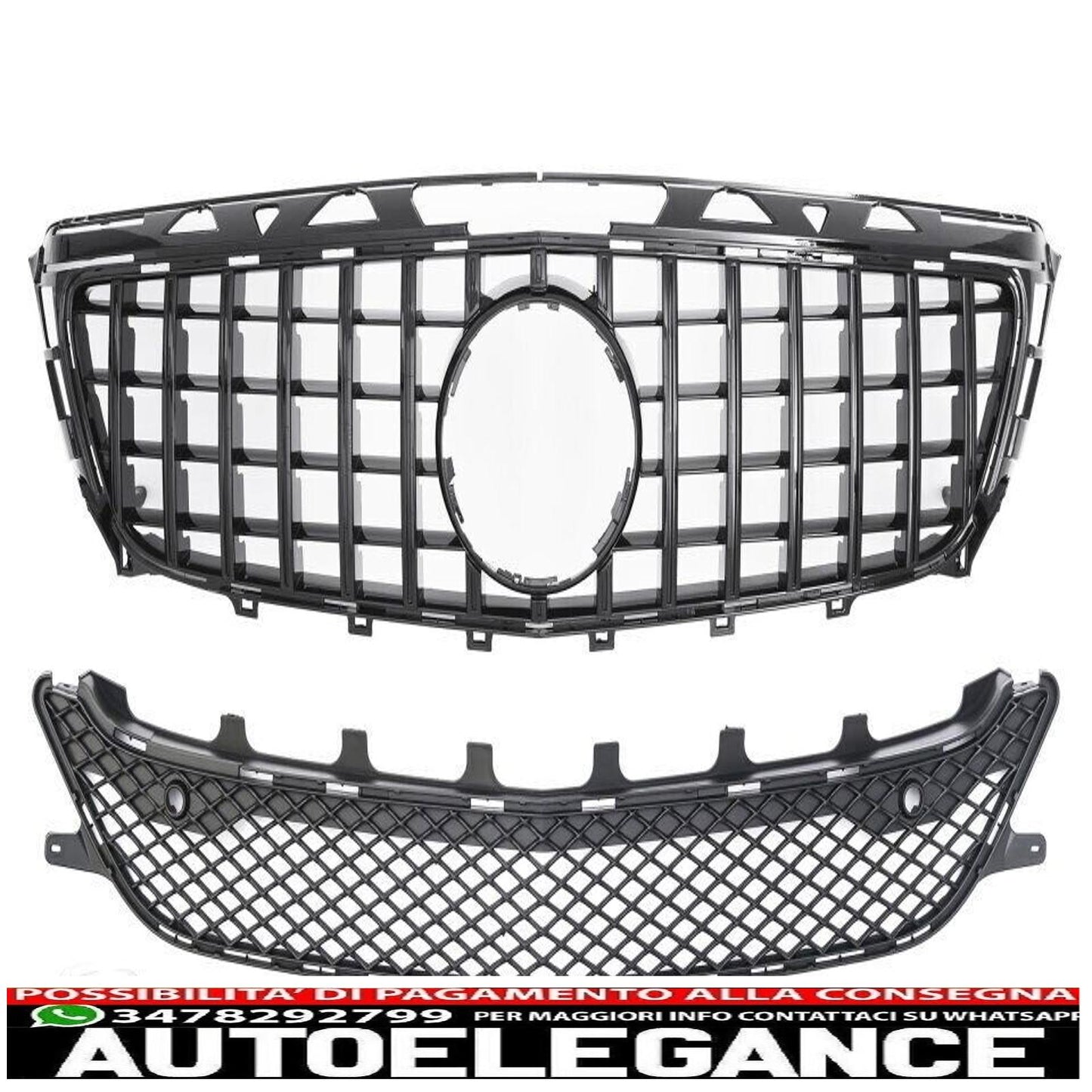 Radiator Grille Sport Panamericana GT Grill For Mercedes W218 X218 CLS 11-14