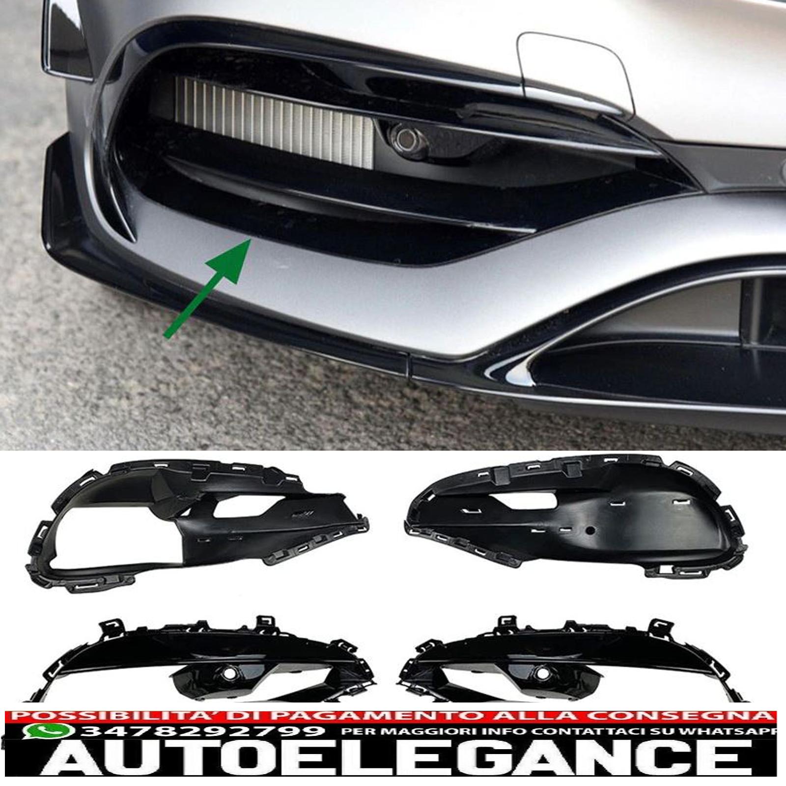 2 Prese D'aria Laterali Decorazioni Per Mercedes Classe C W206 AMG C63 2022+ – Griglie Parafango In ABS Nero Lucido, Migliorano Aerodinamica