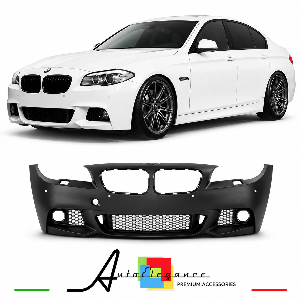PARAURTI ANTERIORE BMW F10 F11 10-13 LOOK M PDC