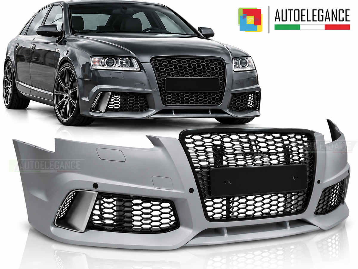 PARAURTI ANTERIORE STILE SPORT PDC adatto per AUDI A6 C6 04-11 LOOK RS6