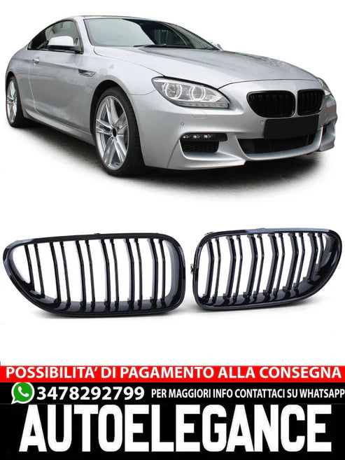 Griglia sportiva doppia barra per BMW Serie 6 f12 f13 2011-2018
