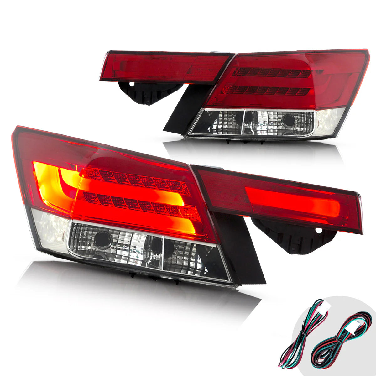 Fanali posteriori a LED per Honda Accord Inspire berlina di ottava generazione 2008-2013 (non per coupé)