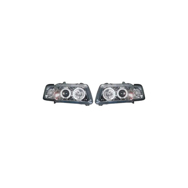 🔥SET DI FARI ANTERIORE ADATTO PER AUDI A3 96-00 KLARGLAS/CHROM🔥
