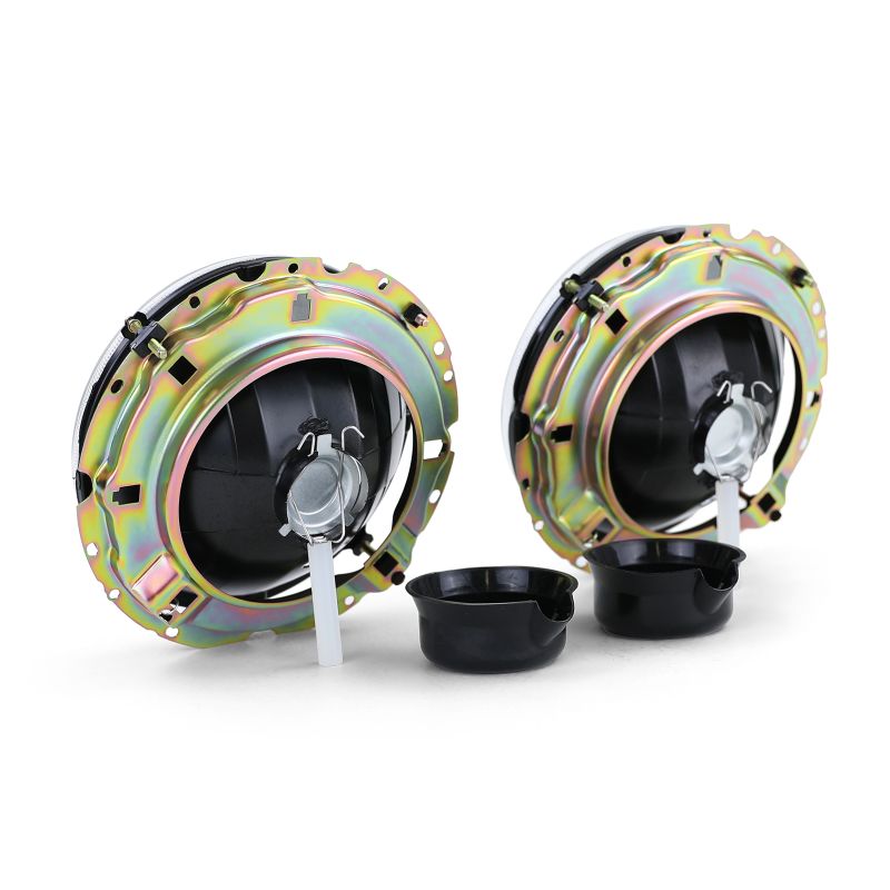 Coppia Fari Anteriori H4 Cromati per VW T2 e VW T3