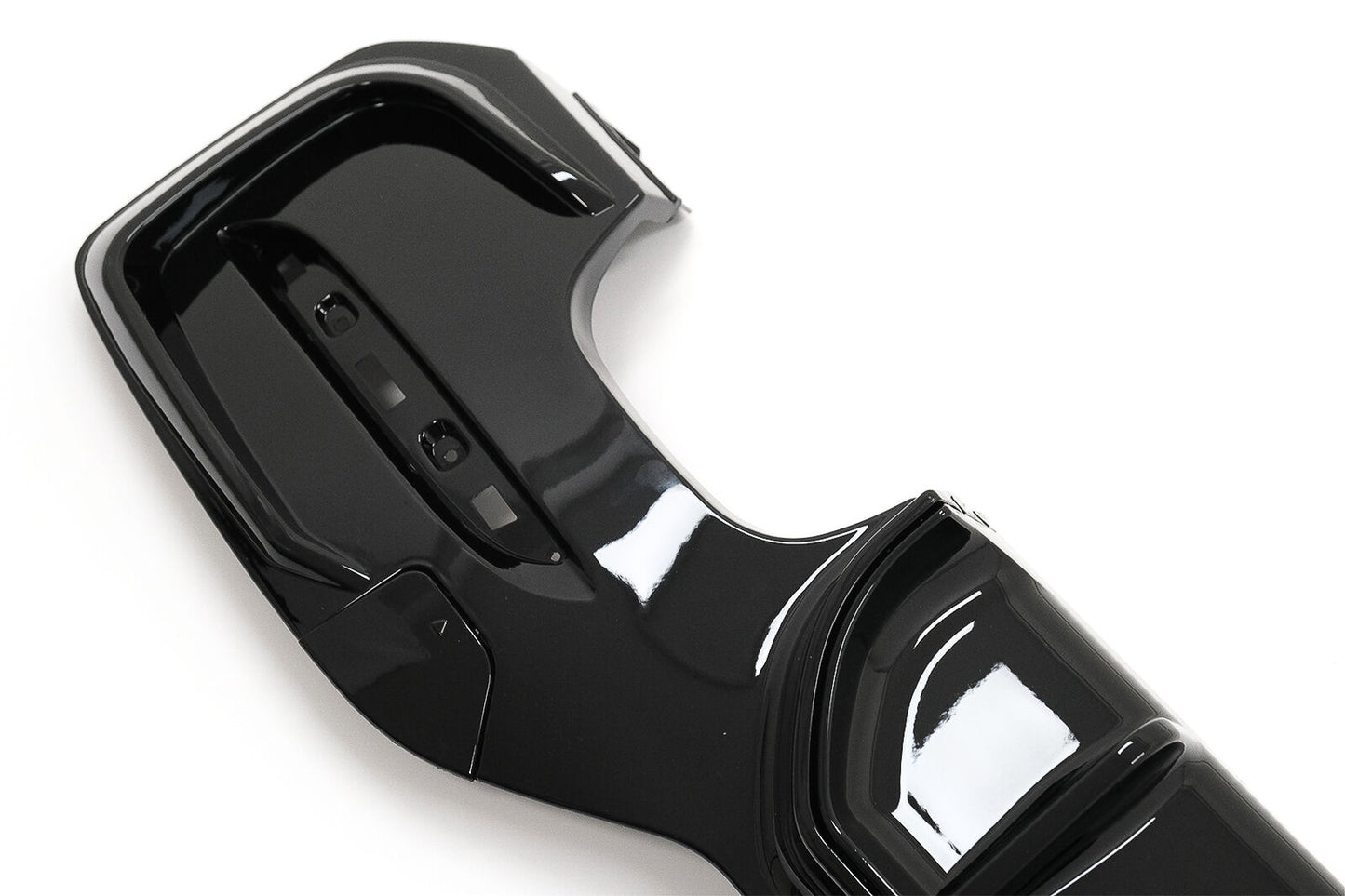 Rear Diffuser Double Outlet for BMW 1 Series F20 F21 LCI 15-19 Gloss Black