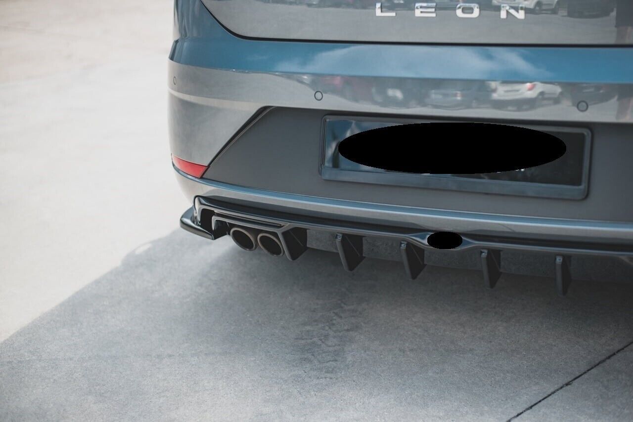 DIFFUSER SUITABLE FOR SEAT LEON 5F LIFT 2017-2020 FR GLOSSY BLACK