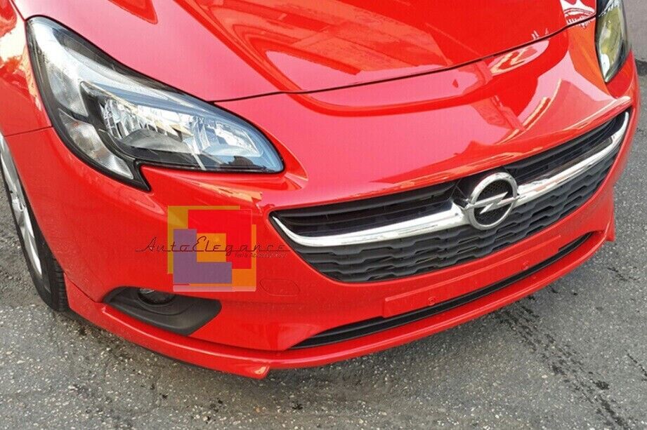 FRONT BUMPER SPLITTER FOR OPEL CORSA E 2014+ OPC LOOK SPOILER ABS