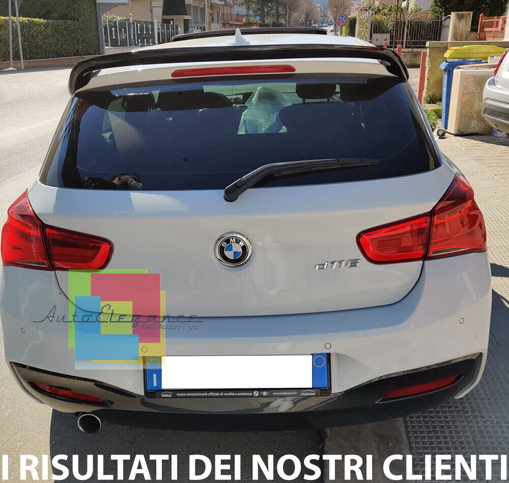 BMW SERIE 1 F20 2011-2019 SPOILER TUNING POSTERIORE NERO TETTO SPORTIVO M1 -X 00 AUTOELEGANCERICAMBI