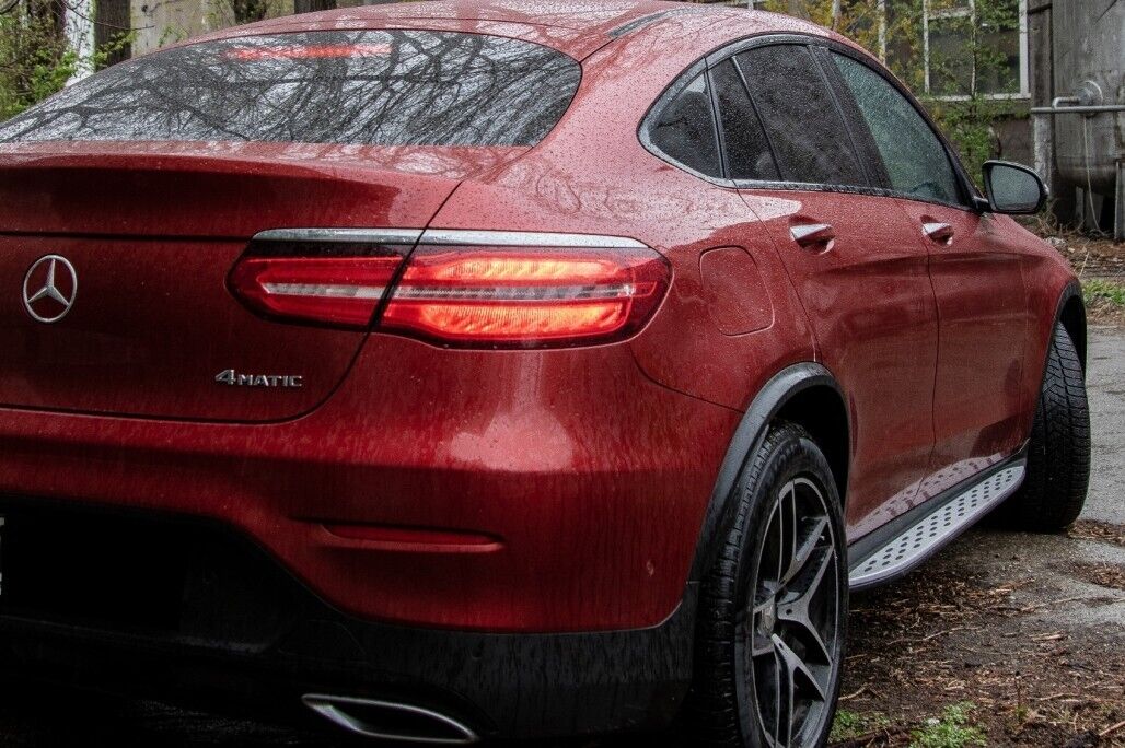 SIDE STEPS UNDER DOOR FOR MERCEDES GLC X253 C253 COUPE SUV 0275 + RESTYLING