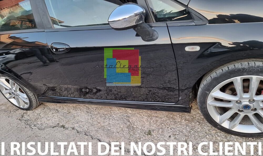 SIDE SKIRTS FIAT PUNTO GRANDE PUNTO EVO 2005+ UNDER DOOR SPOILER ABS ..-