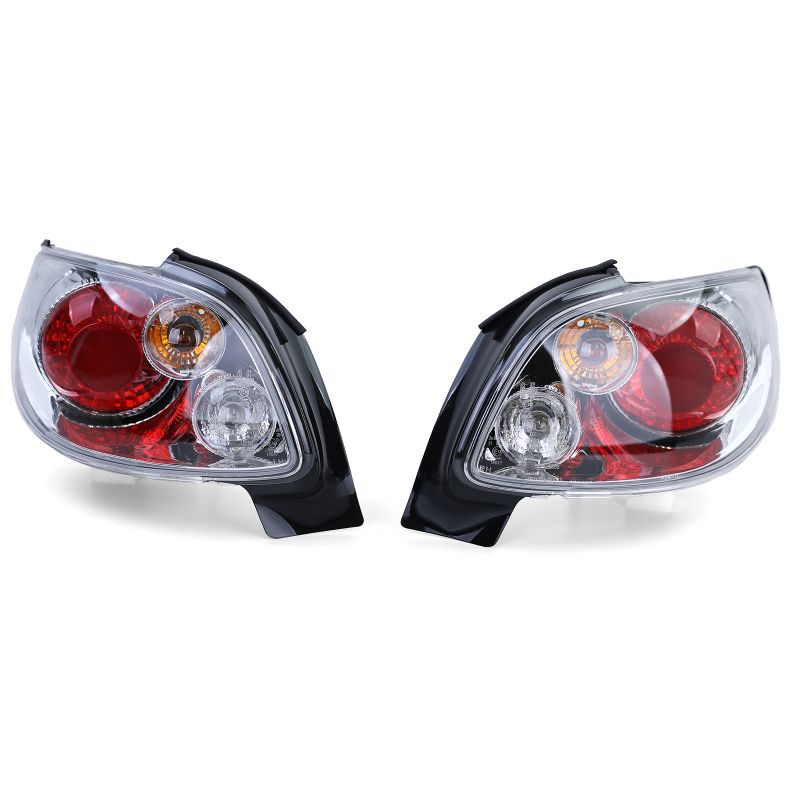 Coppia Fanali Posteriori Cromati per Peugeot 206 CC Cabrio 2000-2008