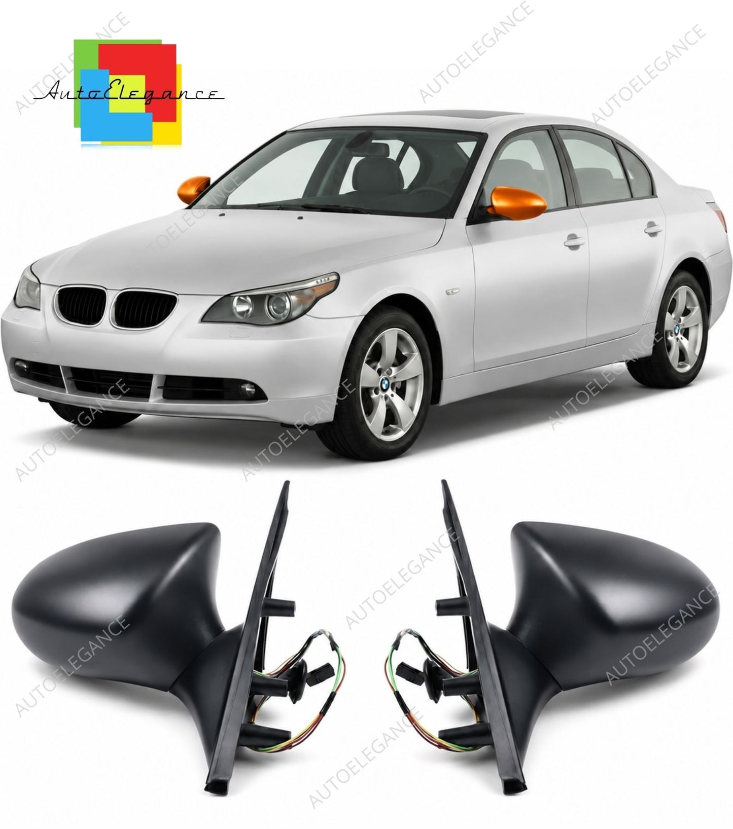 👉Set di specchietti elettrici riscaldati adatti per BMW Serie 5 E60 E61 03-10👈