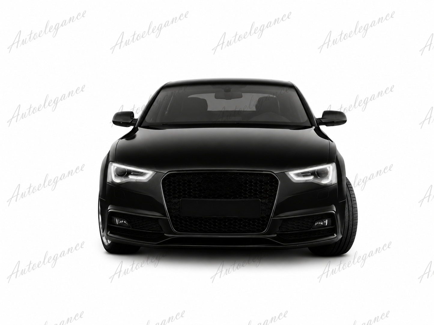 🔥ART.0613 GRIGLIA ADATTO PER AUDI A5 2012-2015 LOOK RS5 BORDO CROMATO🔥