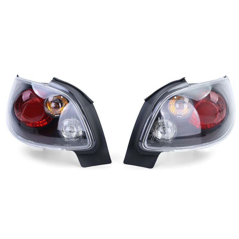 Coppia Fanali Posteriori Nero Cristallo per Peugeot 206 CC (2000–2008)