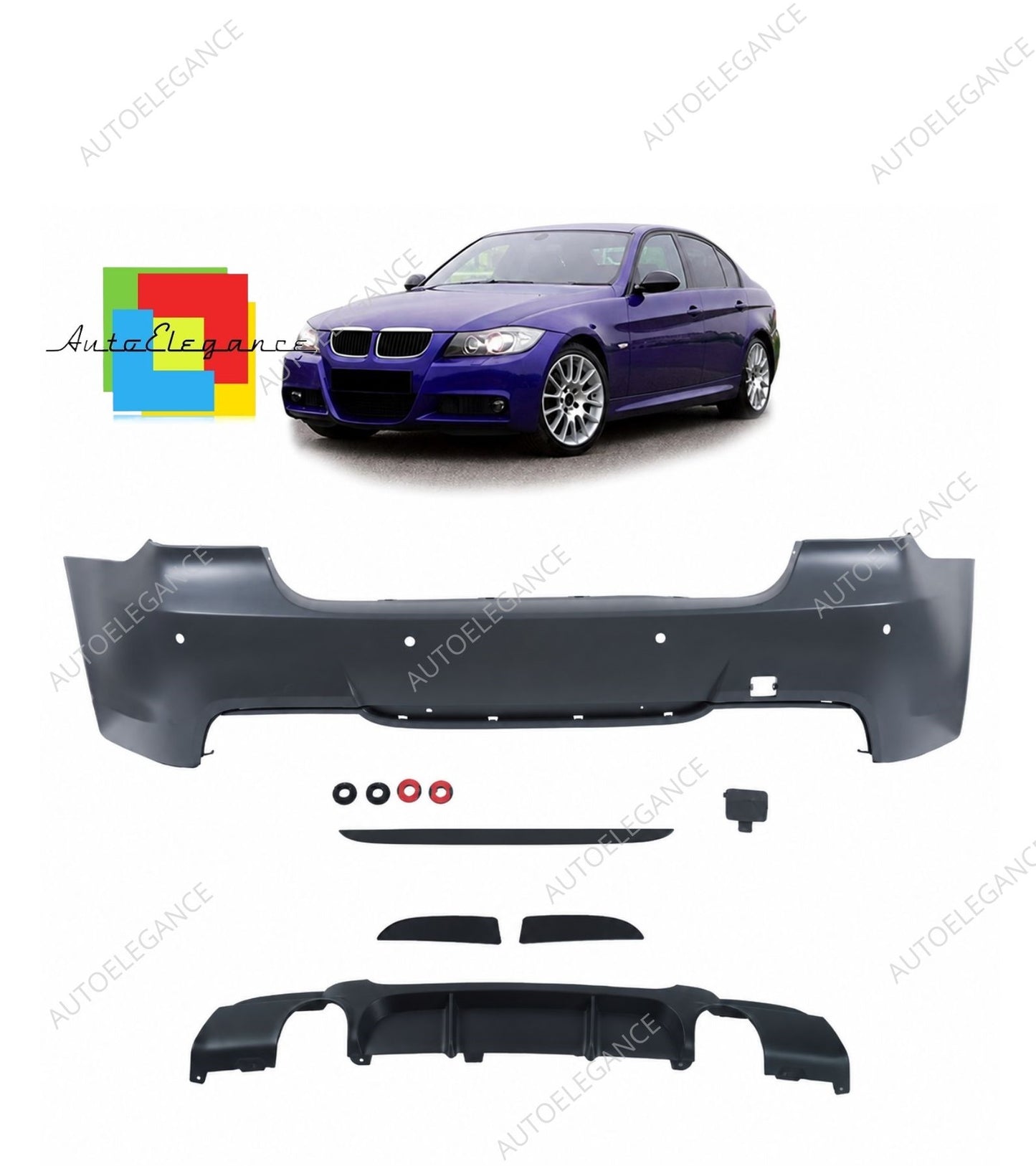 SPLITTER SUITABLE FOR VW GOLF 8 GTI GTD RLINE LOOK GLOSSY BLACK SPORTY DESIGN