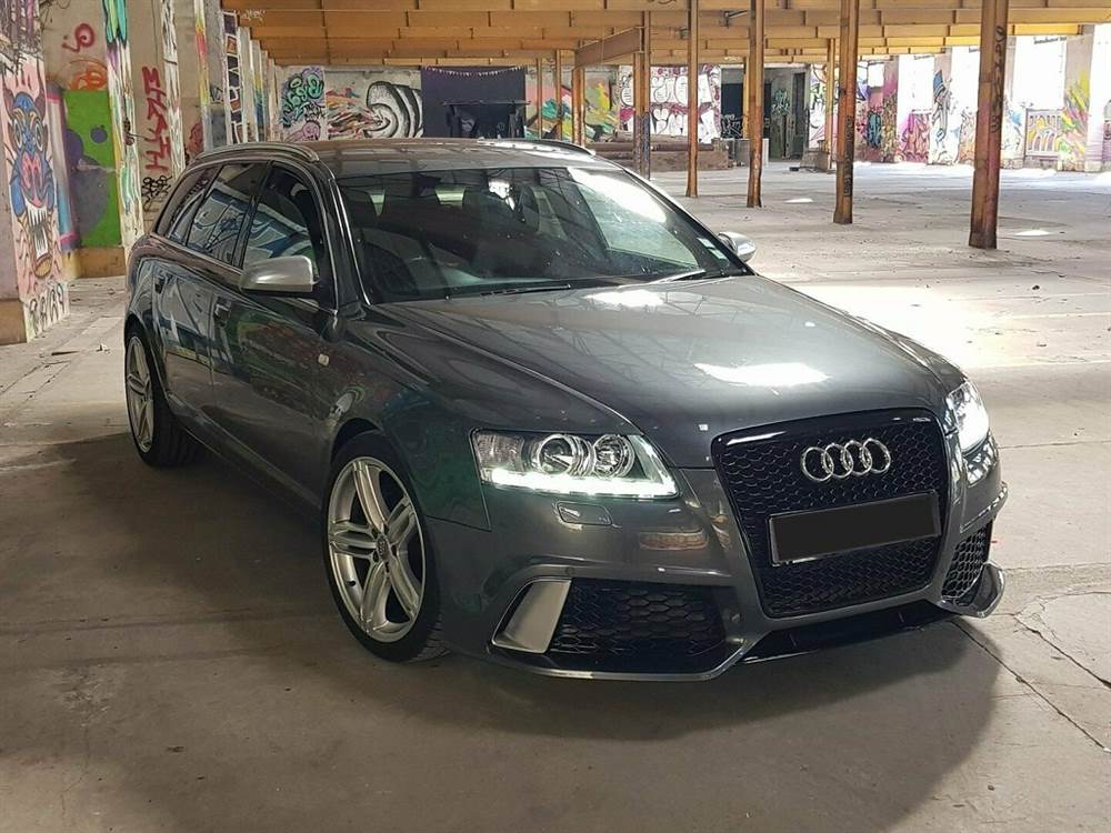 0578š„GRIGLIA ADATTO PER AUDI A6 4F 2004-2011 LOOK RS6 NERO LUCIDAš„