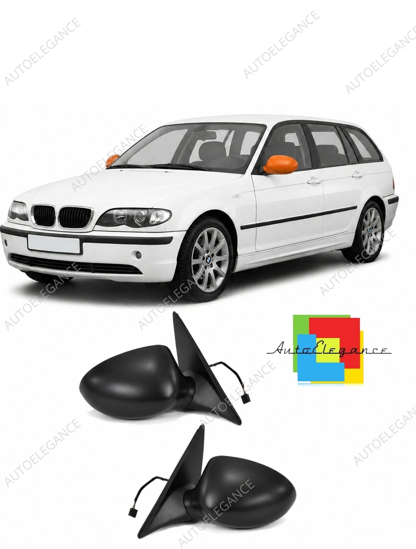 👉Specchietti laterali elettrici riscaldati per BMW Serie 3 E46 Touring 98-05👈