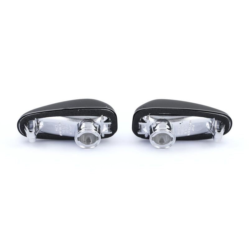 KIT FRECCE LATERALI CLEAR GLASS BLACK SMOKE CON LAMPADINE PER MERCEDES 1995-2003