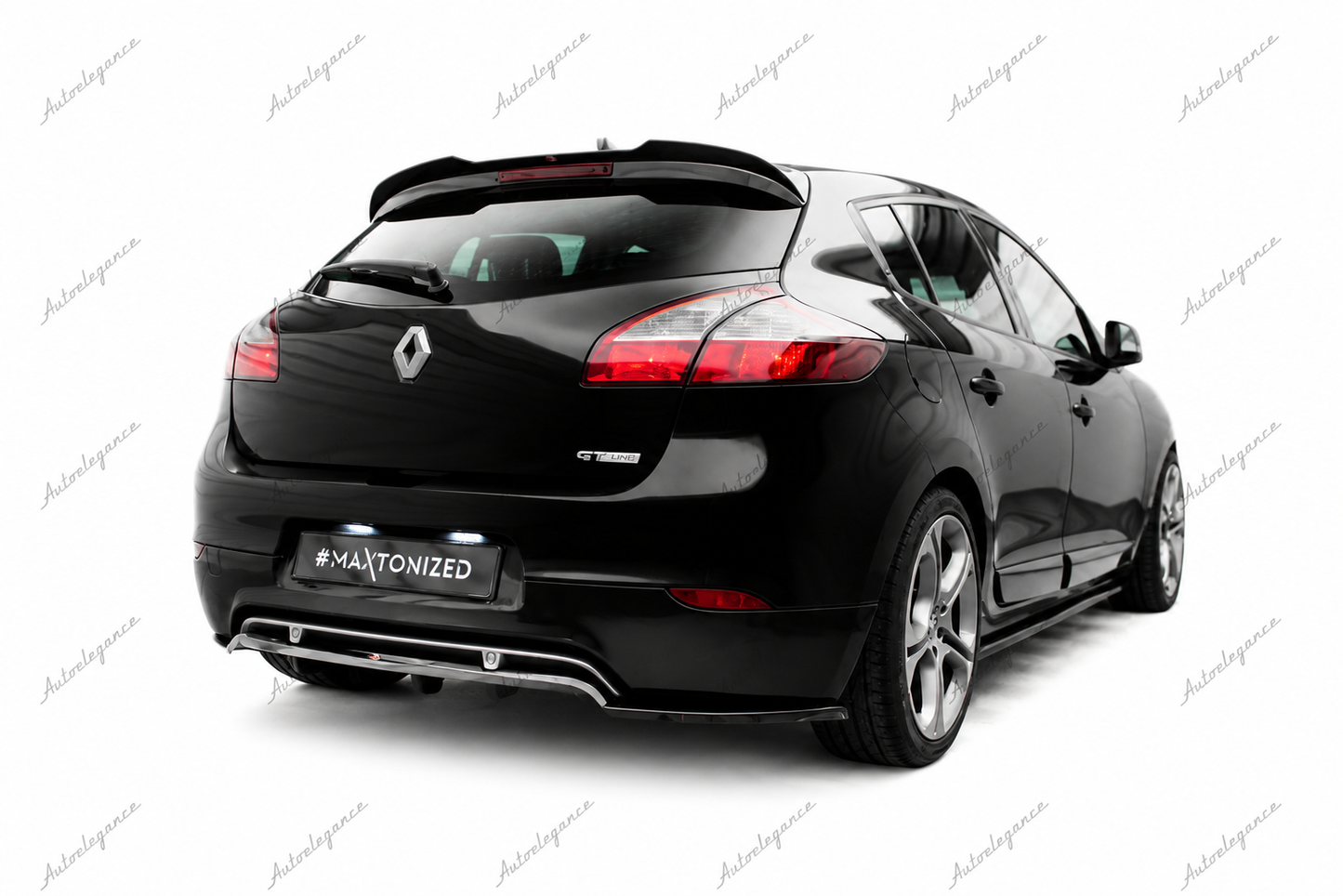 🔥ART.9836 SPLITTER POSTERIORE (CON BARRE VERTICALI) PER RENAULT MEGANE GT MK3🔥