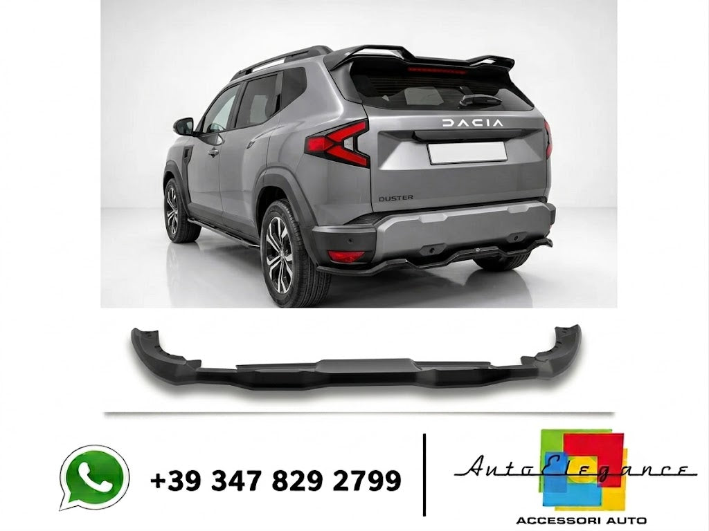 💕Splitter posteriore Dacia Duster Mk3 Nero lucido💕