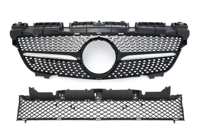 💎Grill suitable for Mercedes R172 SLK 2011-2015 DIAMANT BLACK 💎