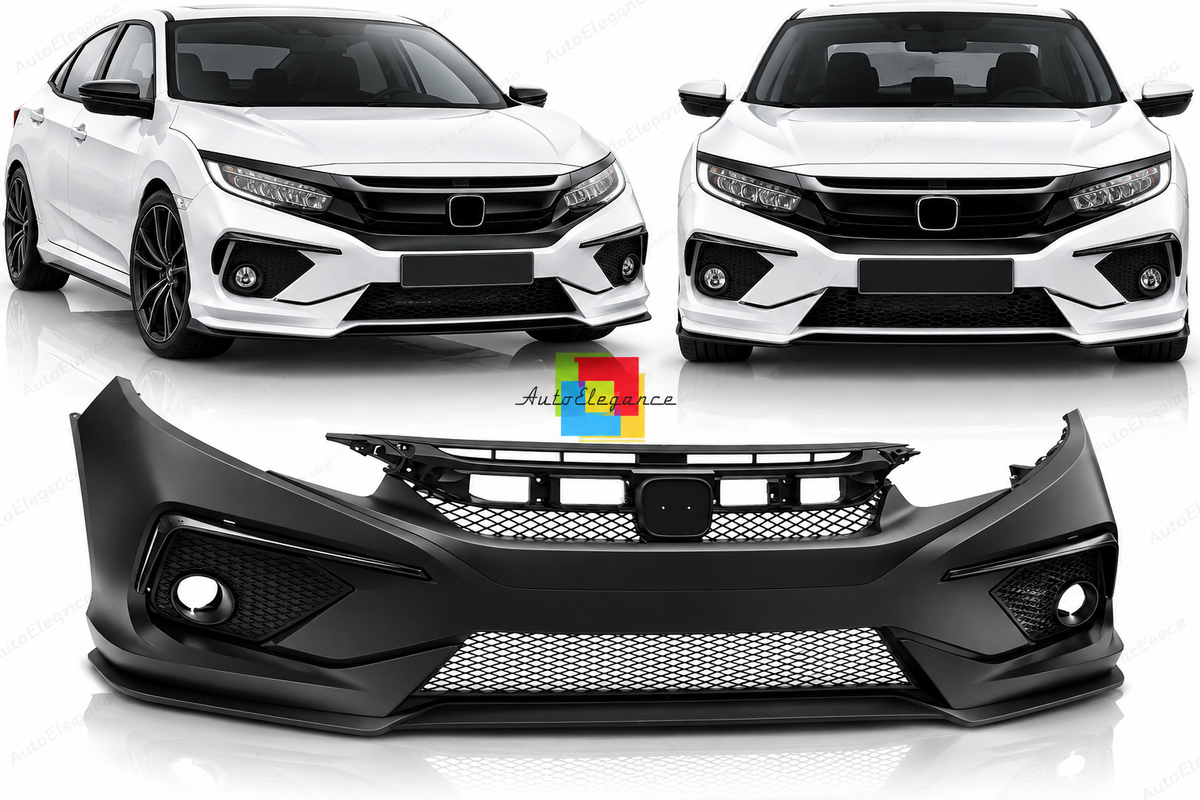 PARAURTI ANTERIORE ADATTO PER HONDA CIVIC X 16-18 SEDAN