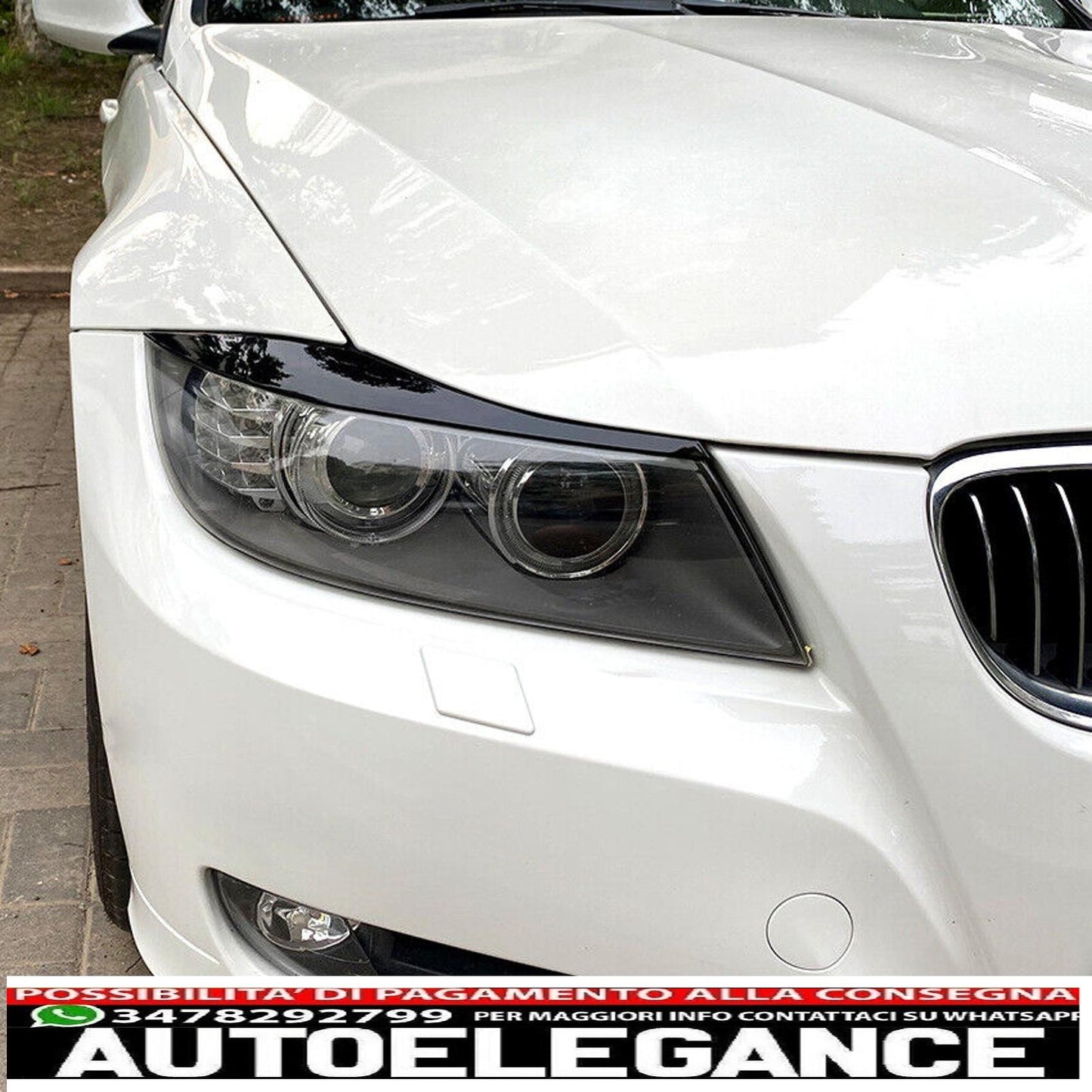 fenders evil eye black gloss for bmw 3 series e90 e91 2005-2012-show original titletext original evil eye black gloss headlight covers for bmw 3 series e90 e91 2005-2012