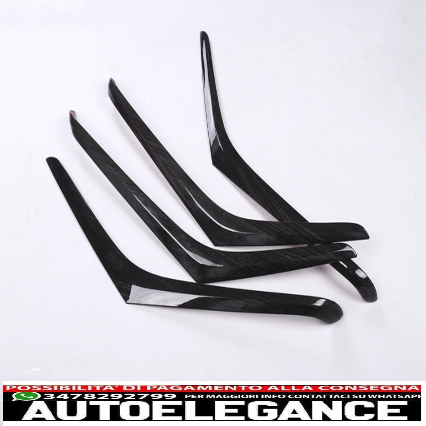 Barre ornamentali rivestimento porta legno nero telaio per Mercedes W222 Classe S-mostra il titolo originaletesto originalezierelemente door panel wood black frame for Mercedes W222 S-Class AUTOELEGANCERICAMBI