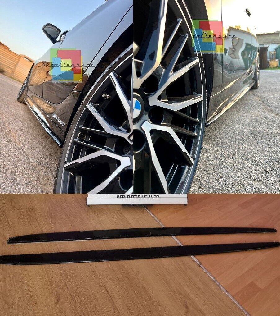 BMW SERIE 1 F20 F21 LIP SPOILER SOTTO MINIGONNE LATERALI LAME ABS b SO