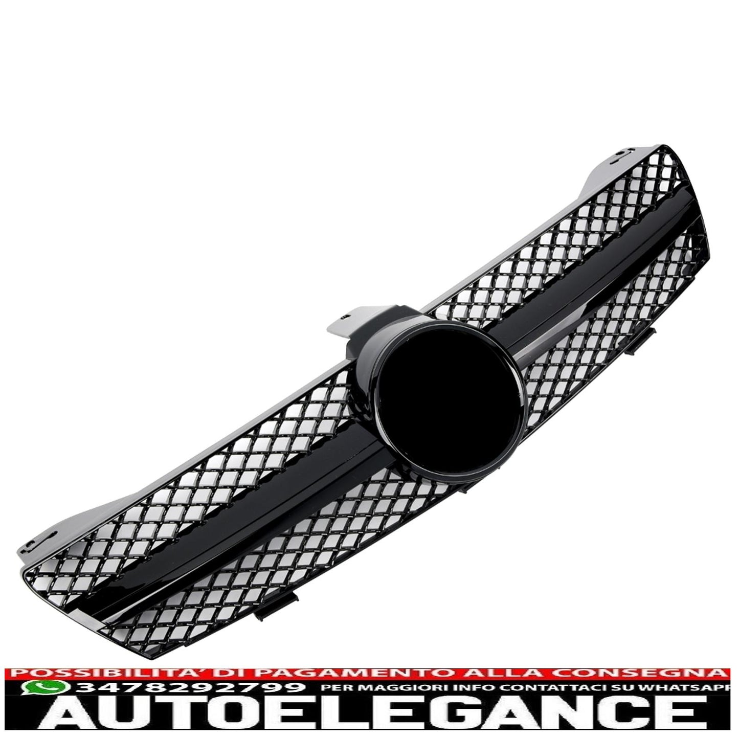 Griglia del radiatore sportiva per Mercedes W219 CLS 2004-2008 nero lucido