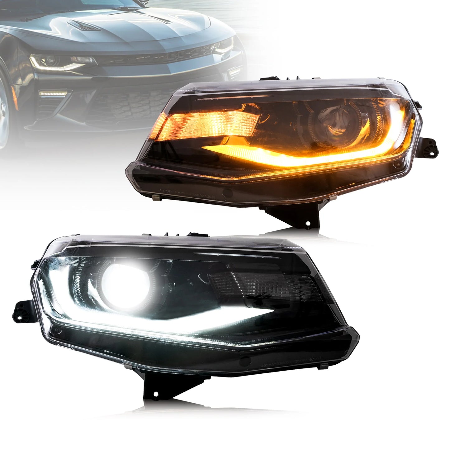Fari per proiettori a LED per Chevrolet / Chevy Camaro LT SS RS ZL LS 2016-2018