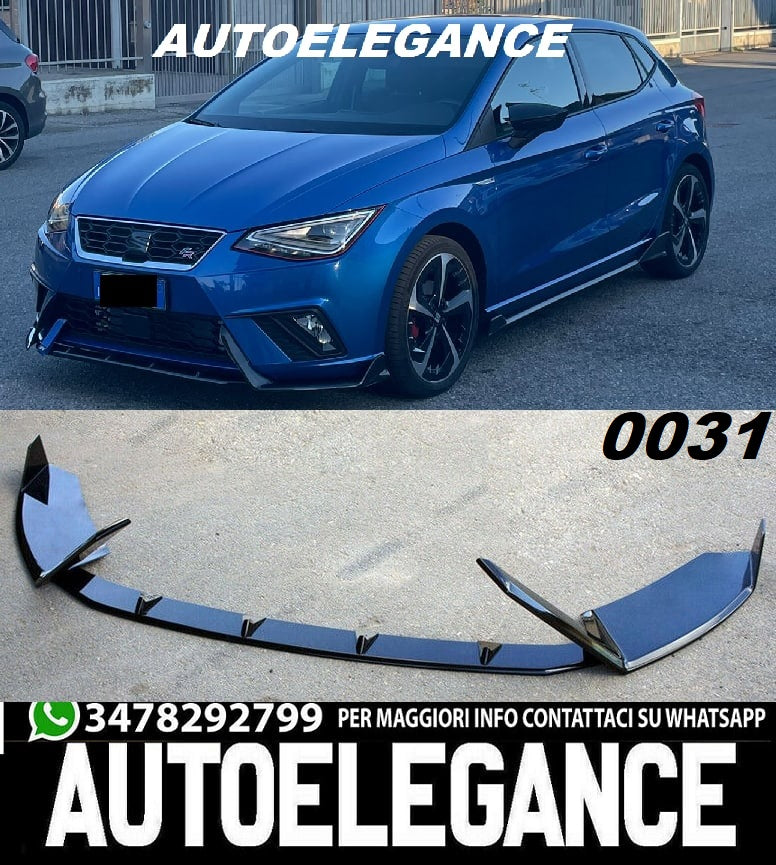 UNDER FRONT BUMPER SEAT IBIZA 6F 2017+ 5 DOORS SPLITTER ABS SPORTY LOOK