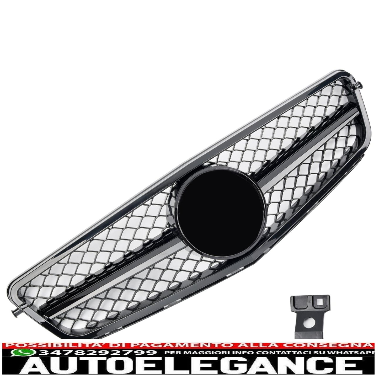 sports grill radiator grill suitable for mercedes w204 s204 glossy black - shows original titleoriginal textgrill sport kühlergrill passt für mercedes w204 s204 glanz schwarz