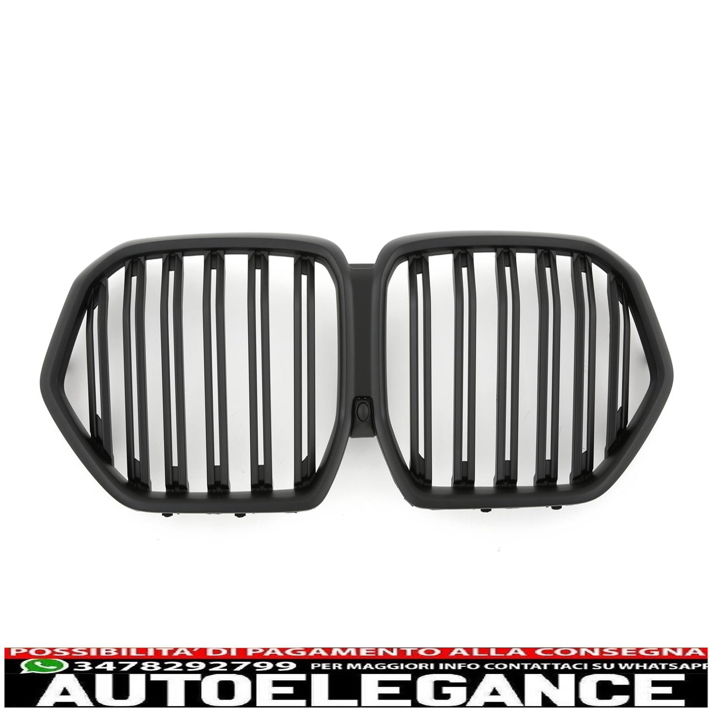 Per griglia del radiatore BMW X6 G06 doppia barra nero opaco