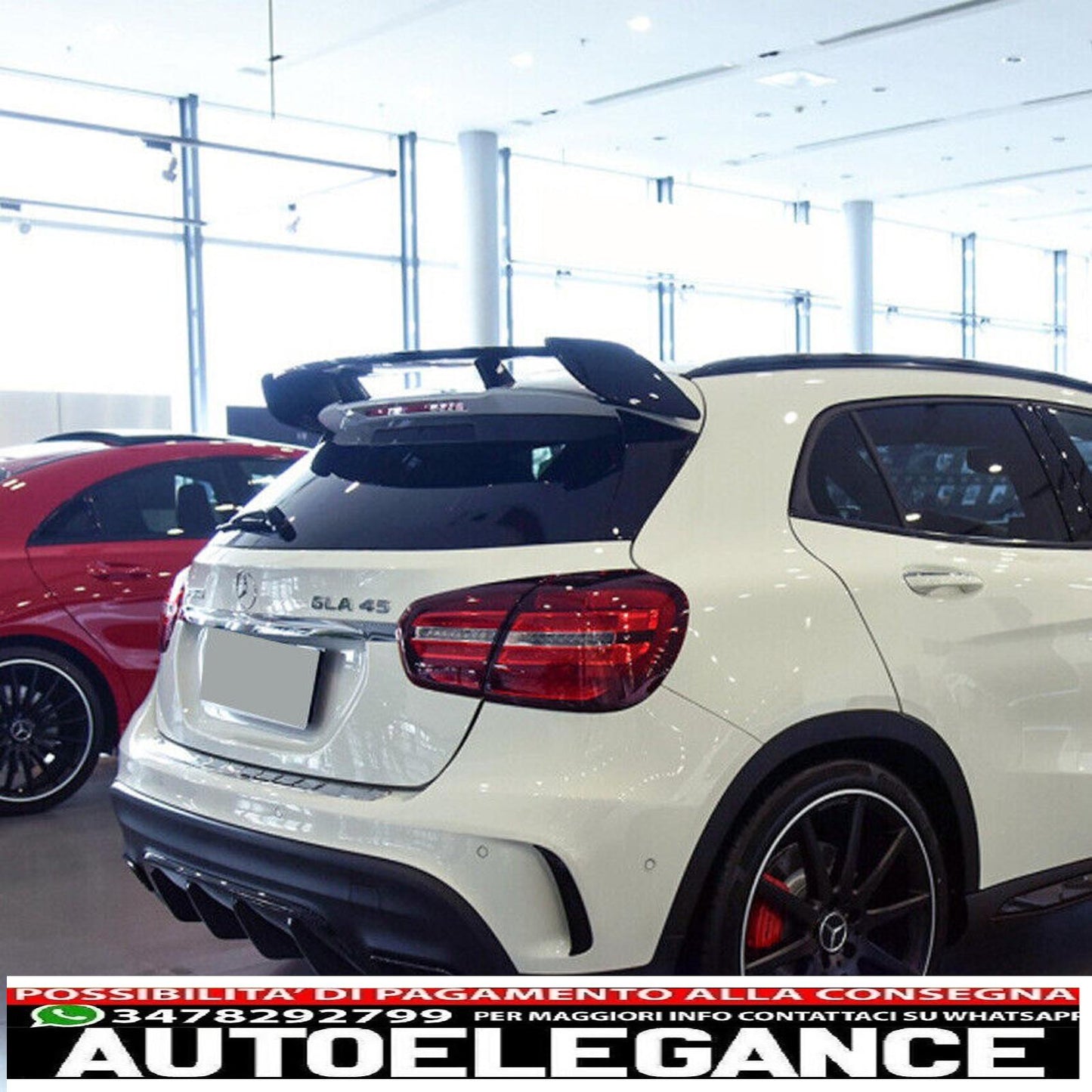spoiler roof spoiler amg optical fender black for mercedes x156 gla-class show original titleoriginal textspoiler dachspoiler heckflügel amg optik schwarz für mercedes x156 gla-klasse