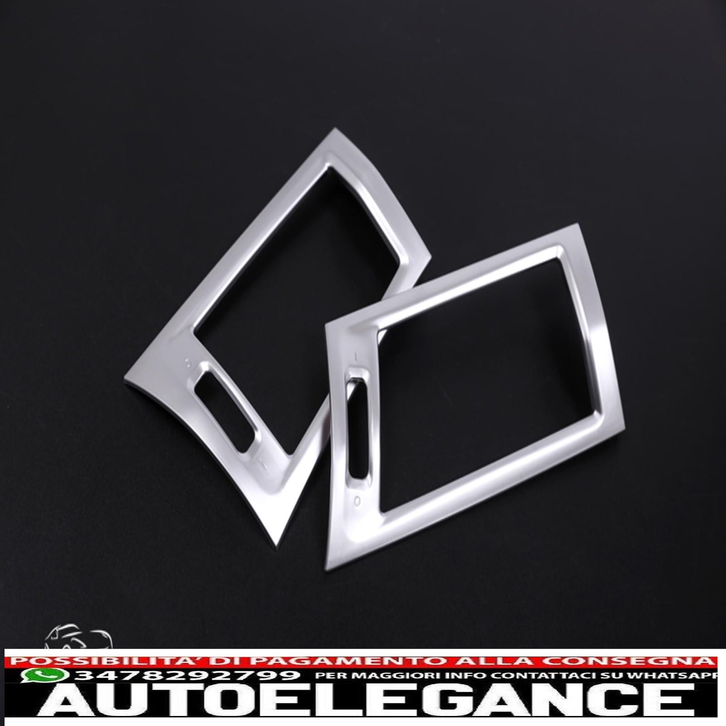 telaio cromato pannello ugelli aria ventilazione per bmw x3 x4 f25 f26-mostra il titolo originaletesto originalechromrahmen blende luftdüsen lüftung für bmw x3 x4 f25 f26