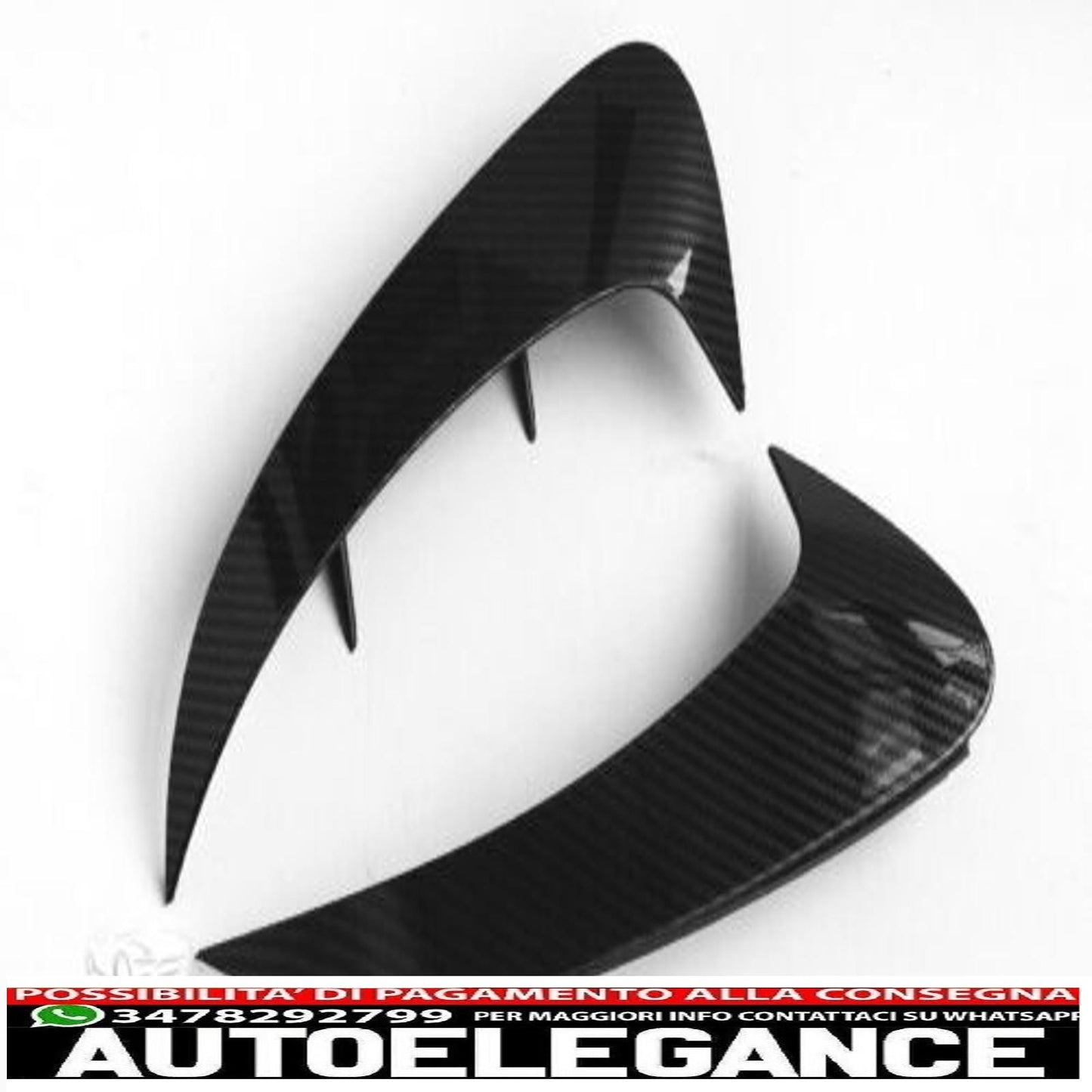 amg ottica aero flaps carbonio posteriore per mercedes v177 classe a-mostra il titolo originaletesto originaleamg optik aero flaps carbon hinten für mercedes v177 a-klasse AUTOELEGANCERICAMBI