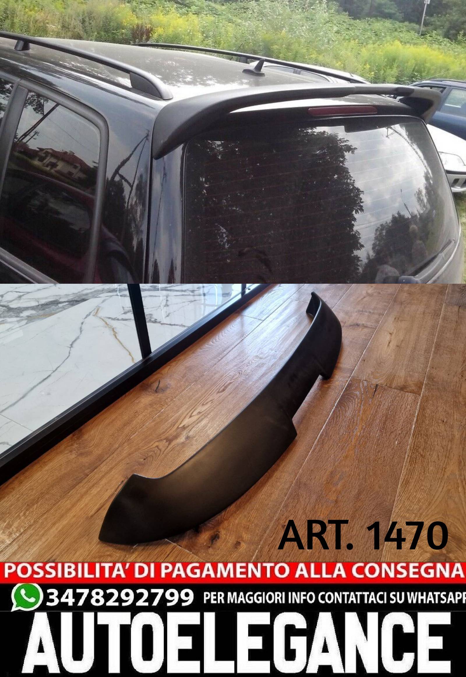 SPOILER TETTO ADATTO PER VW TOURAN 2003-2010 LOOK TUNING GREZZO DESIGN