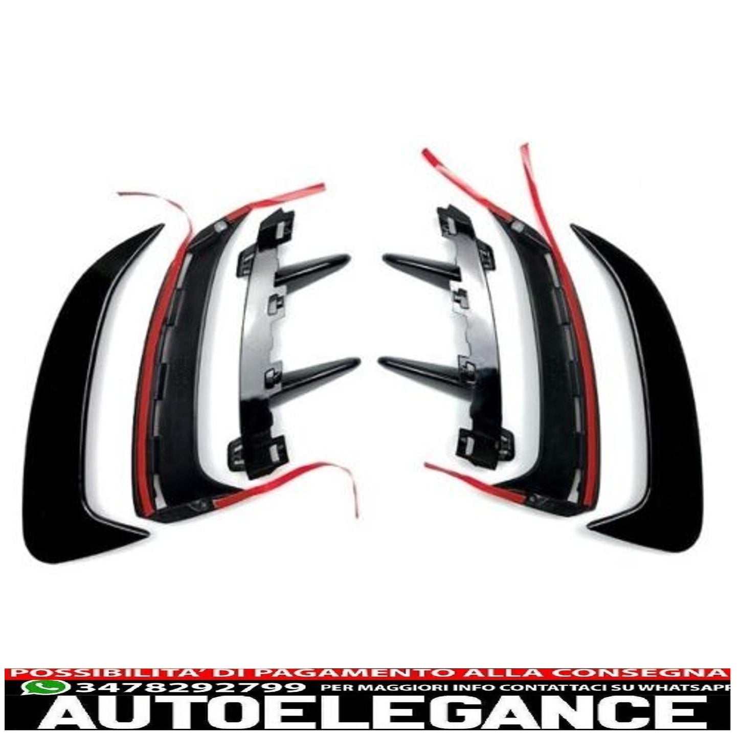 amg ottica aero flaps nero posteriore adatto per mercedes w177 classe a-mostra il titolo originaletesto originaleamg optik aero flaps schwarz hinten passt für mercedes w177 a-klasse AUTOELEGANCERICAMBI