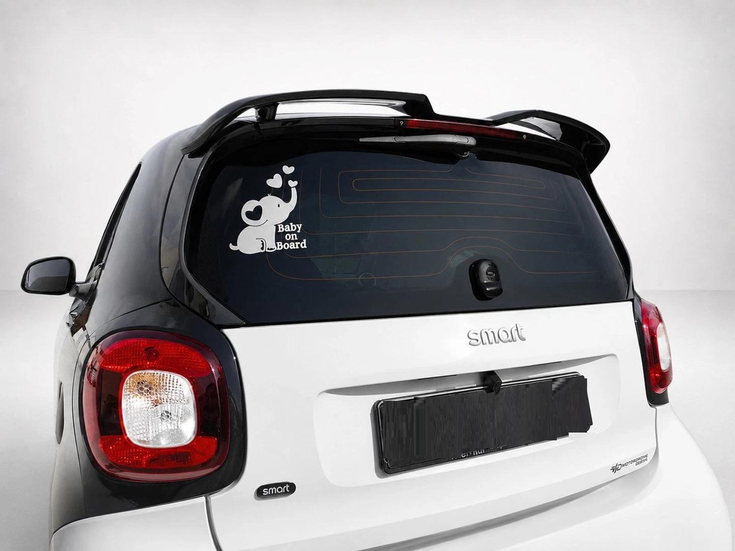 👉Spoiler tetto posteriore per Smart 453 Fortwo 2014-2024 in PU non verniciato👈
