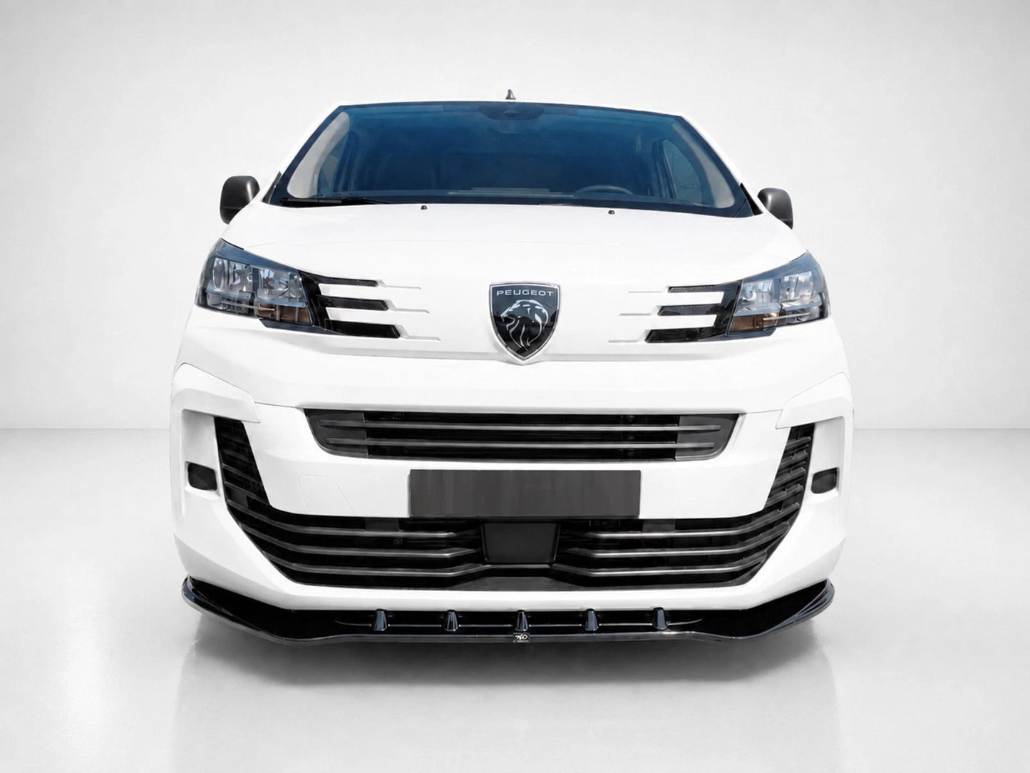 👉Splitter anteriore Opel Vivaro C/Peugeot Expert MK3 facelift ABS nero lucido👈