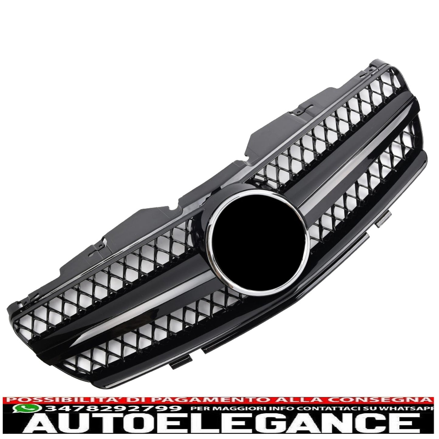 griglia sport griglia radiatore adatto per mercedes r230 sl 2001-2006 nero lucido-mostra il titolo originaletesto originalegrill sport kühlergrill passt für mercedes r230 sl 2001-2006 glanz schwarz
