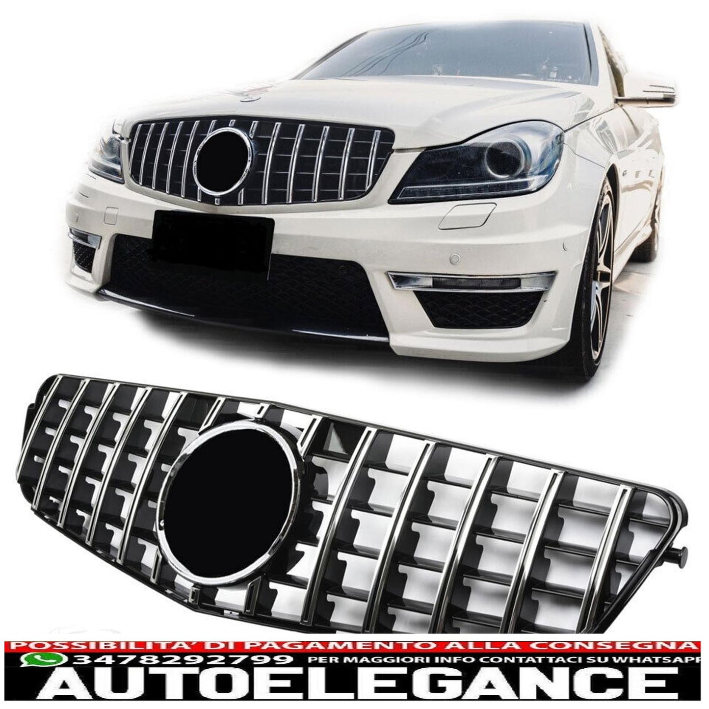 panamericana gt sport radiator grille suitable for mercedes w204 + star-show original titleoriginal textsport panamericana gt grill radiator grille suitable for mercedes w204 + star